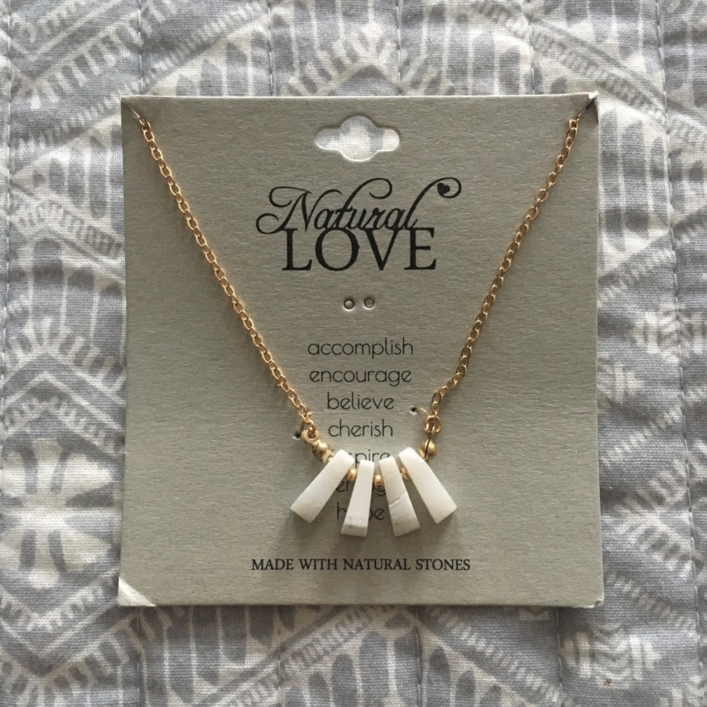 Natural Love 4 Stone Necklace